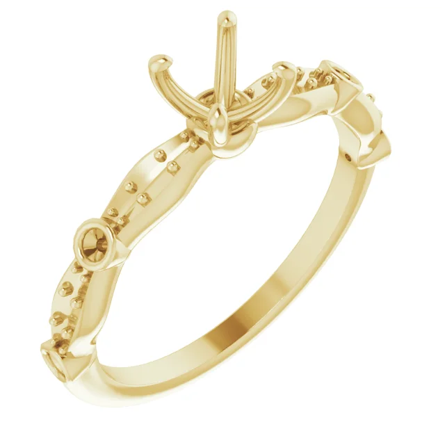 The Flore engagement ring setting