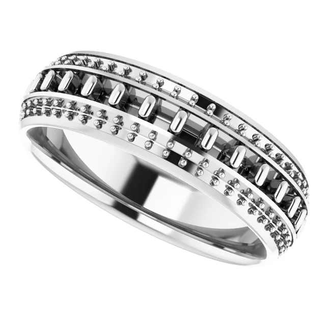 First Light band in 14K White Gold | Haejin Jewelry Brooklyn