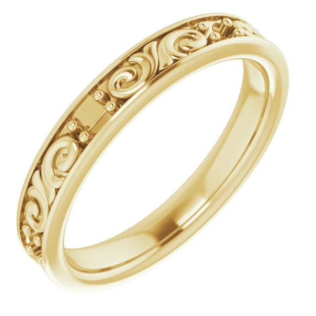 First Light band in 14K White Gold | Haejin Jewelry Brooklyn