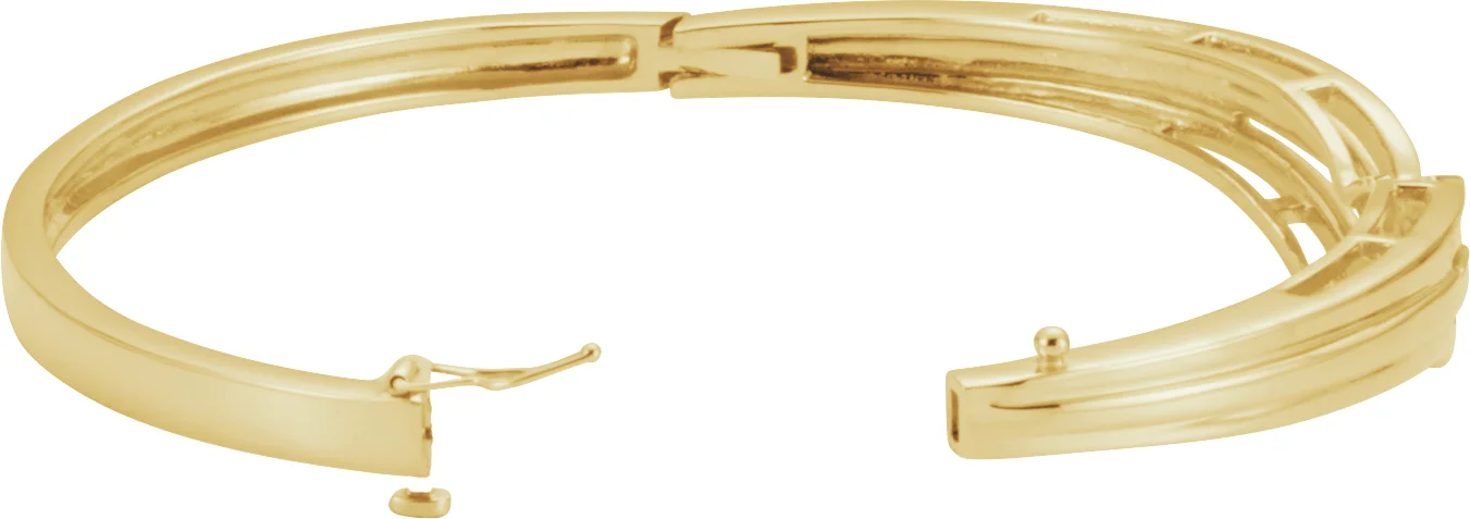 Hinged Bangle Bracelet view 2