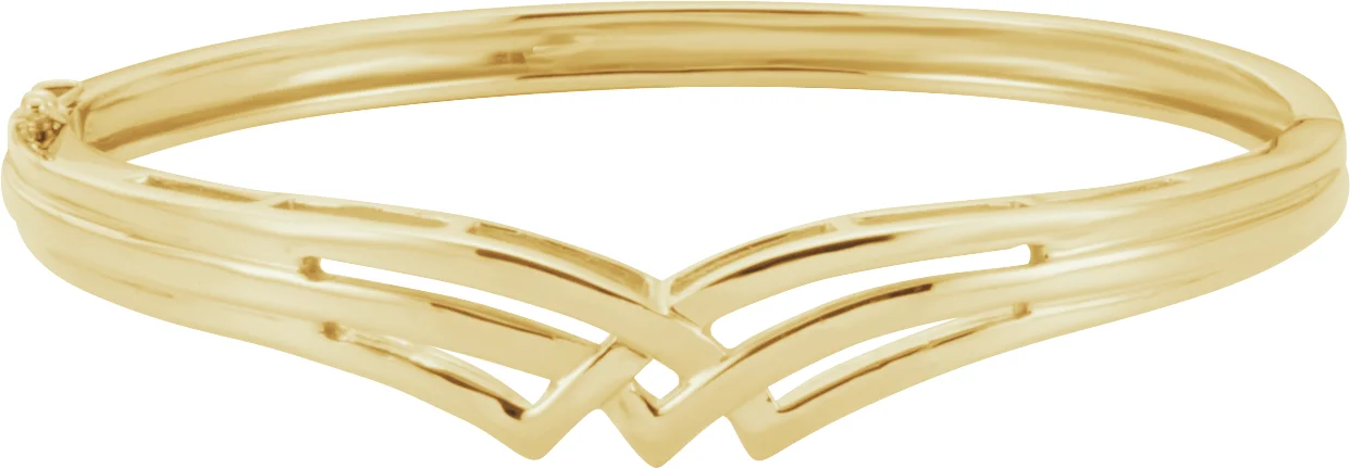 Hinged Bangle Bracelet engagement ring setting