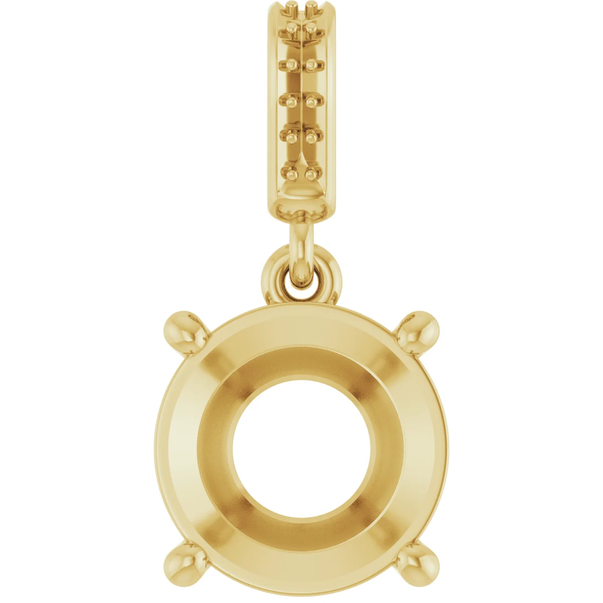 Accented Necklace or Charm/Pendant engagement ring setting