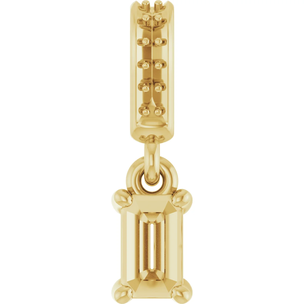 Accented Necklace or Charm/Pendant in 14K Yellow Gold | Haejin Jewelry Brooklyn