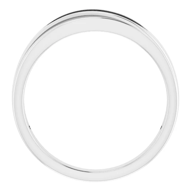 Accented Stepped-Edge Tapered Band view 2