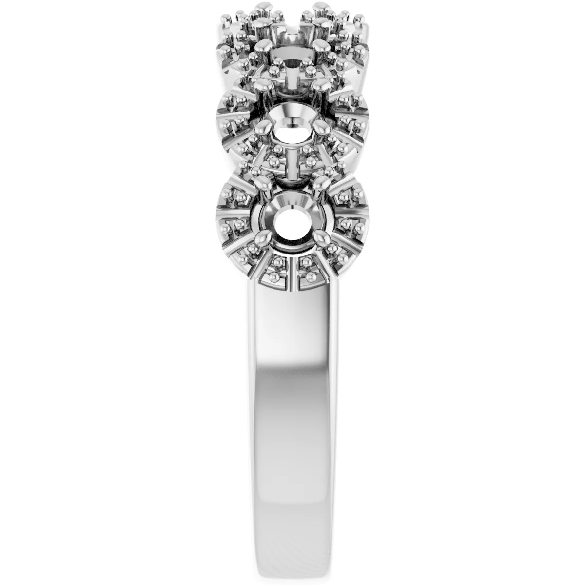 Seven-Stone Halo-Style Anniversary Band view 4