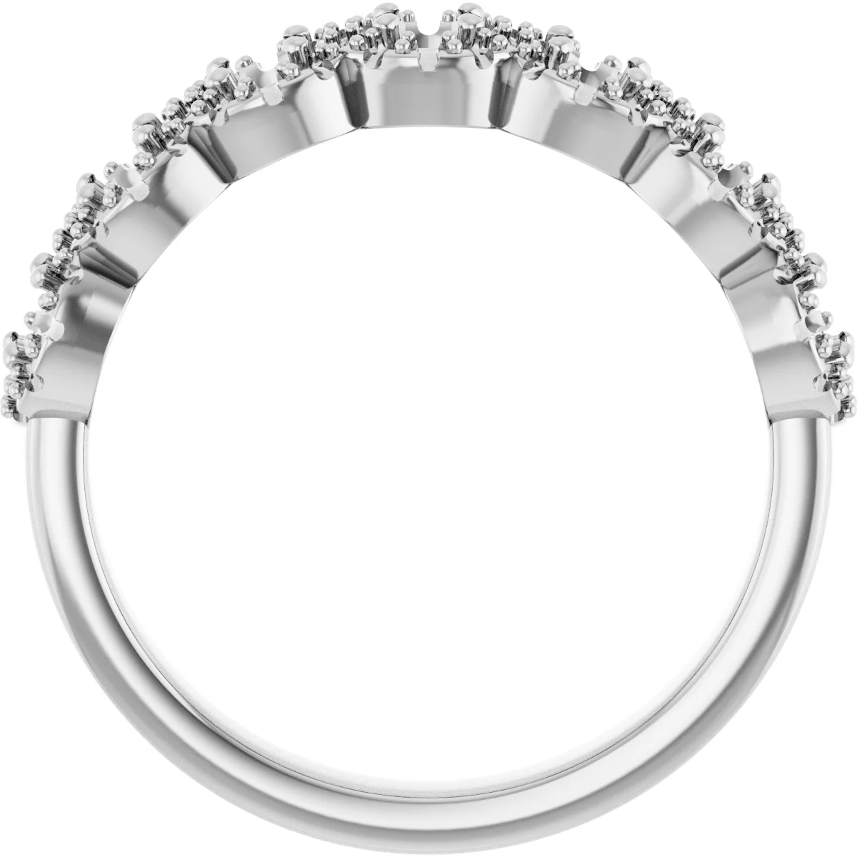 Seven-Stone Halo-Style Anniversary Band view 2