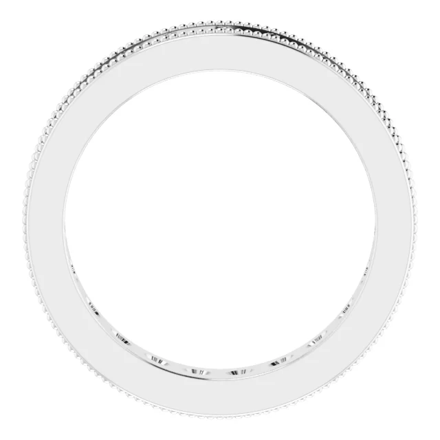 Channel-Set Milgrain Edge Eternity Band  view 2