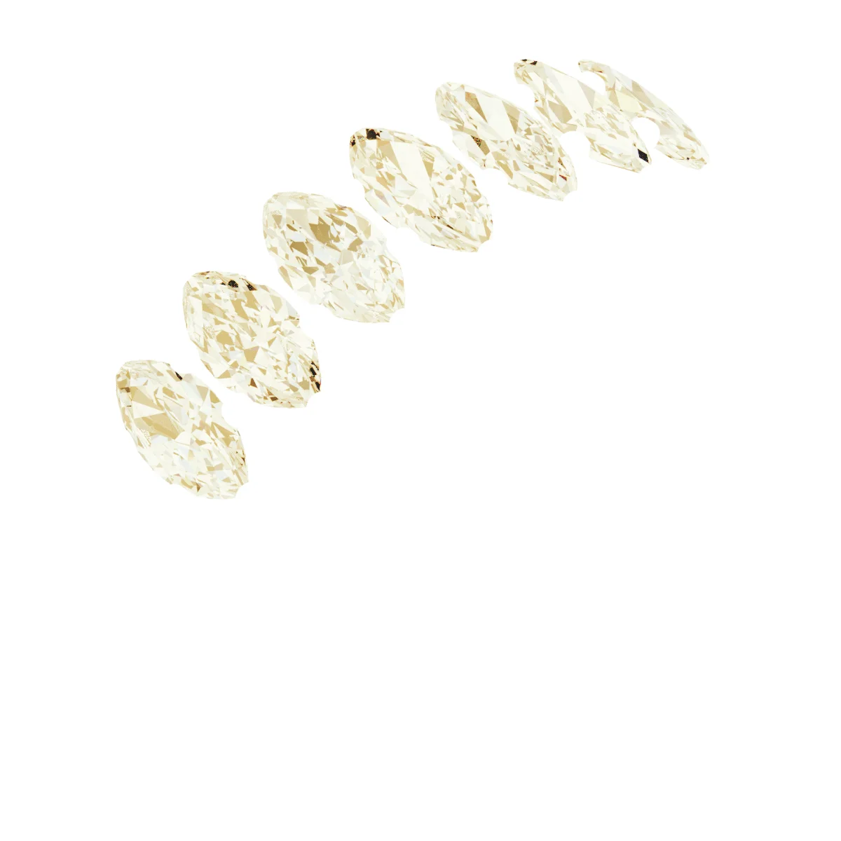 Seven Points band in 14K White Gold | Haejin Jewelry Brooklyn