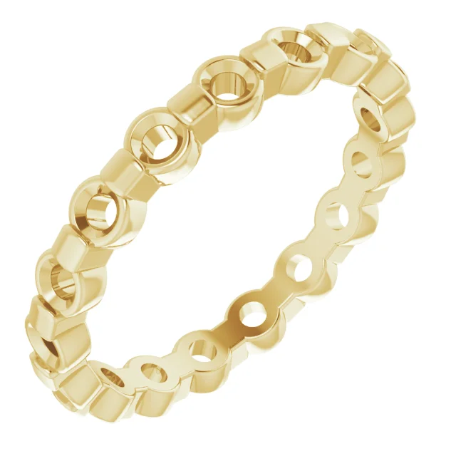 Deep Light band in 14K White Gold | Haejin Jewelry Brooklyn