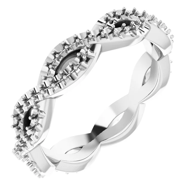 Long Arc engagement ring setting