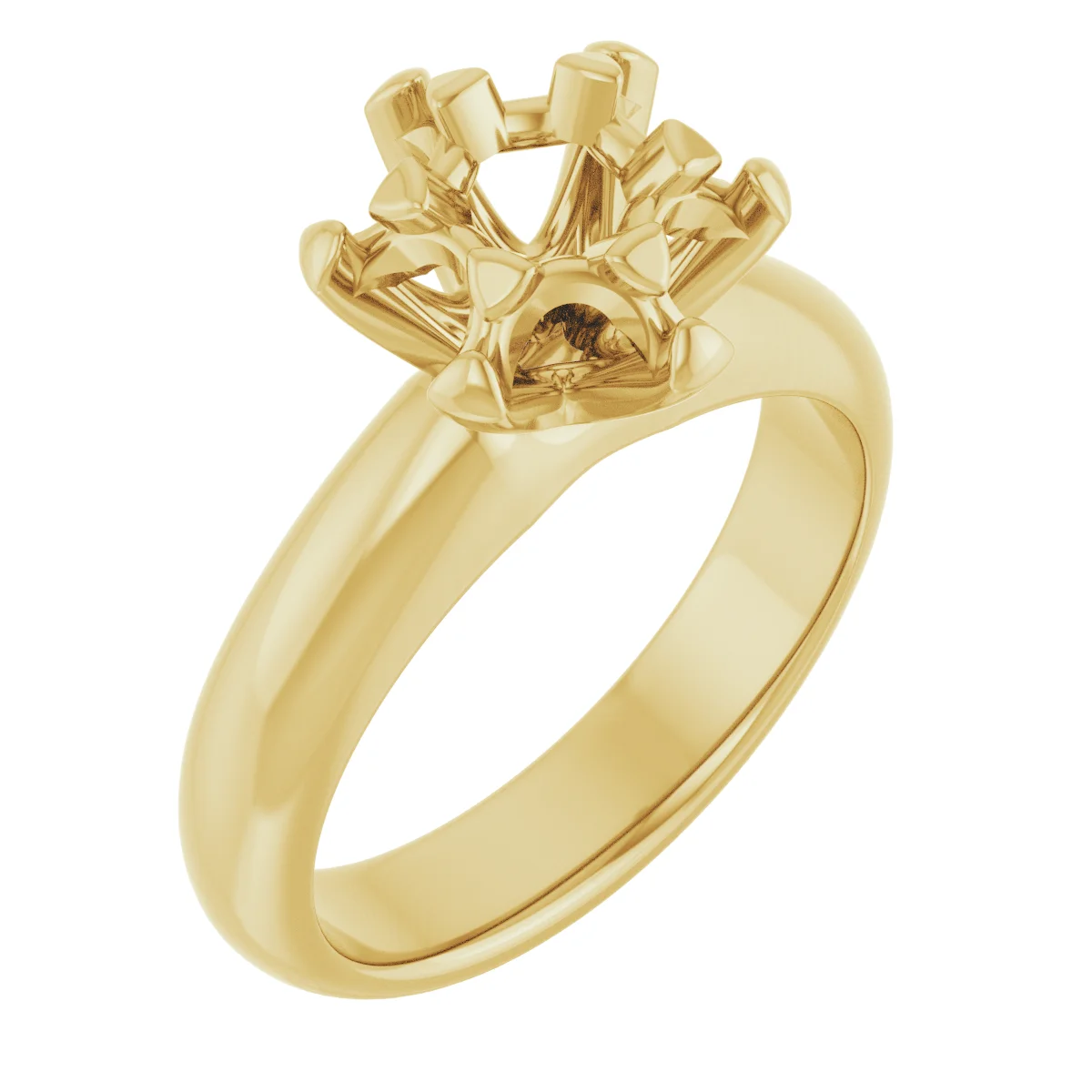 The Constance engagement ring setting in 14K Yellow | Haejin Jewelry Brooklyn