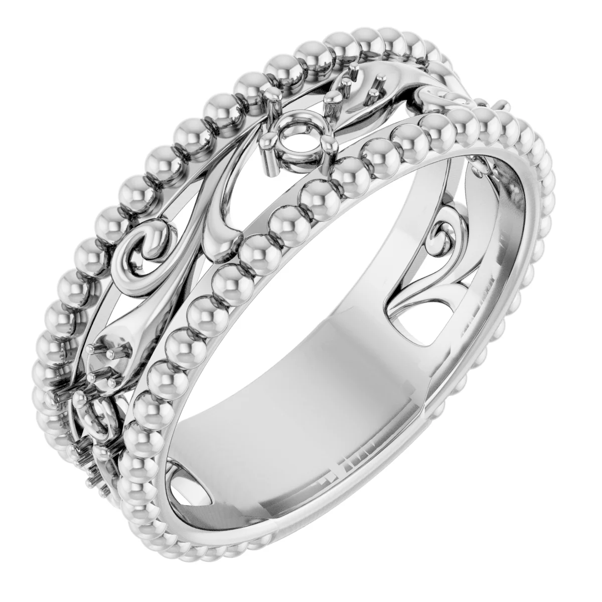 Long Bond engagement ring setting