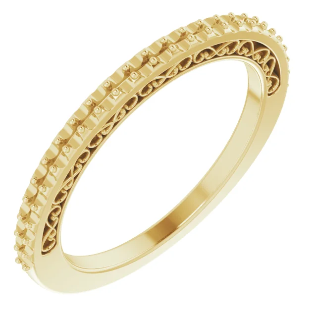 Soft Form band in 14K White Gold | Haejin Jewelry Brooklyn