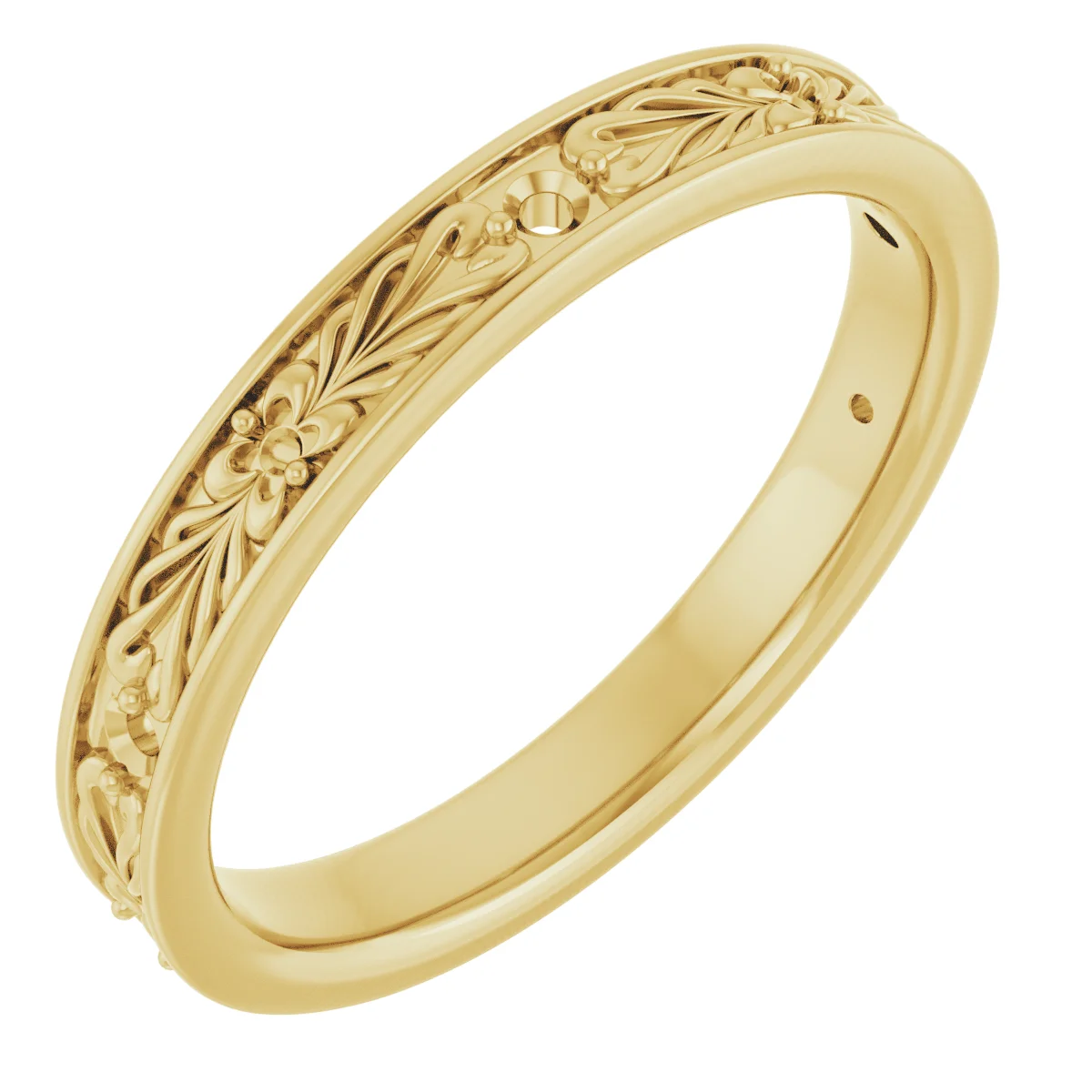 Long Bond band in 14K White Gold | Haejin Jewelry Brooklyn