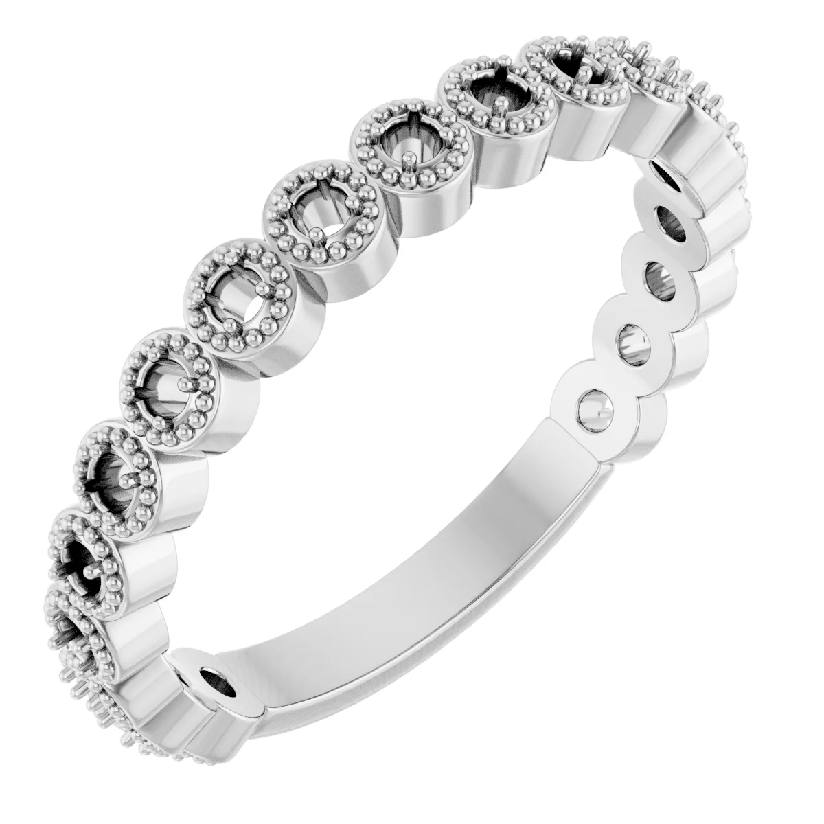 Long Bond band in 14K White Gold | Haejin Jewelry Brooklyn