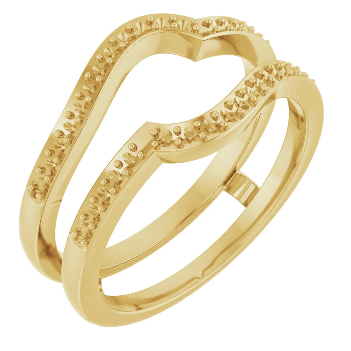 Close Guard band in 14K White Gold | Haejin Jewelry Brooklyn
