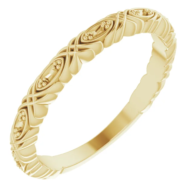 Long Bond band in 14K White Gold | Haejin Jewelry Brooklyn