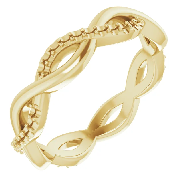Long Arc band in 14K White Gold | Haejin Jewelry Brooklyn