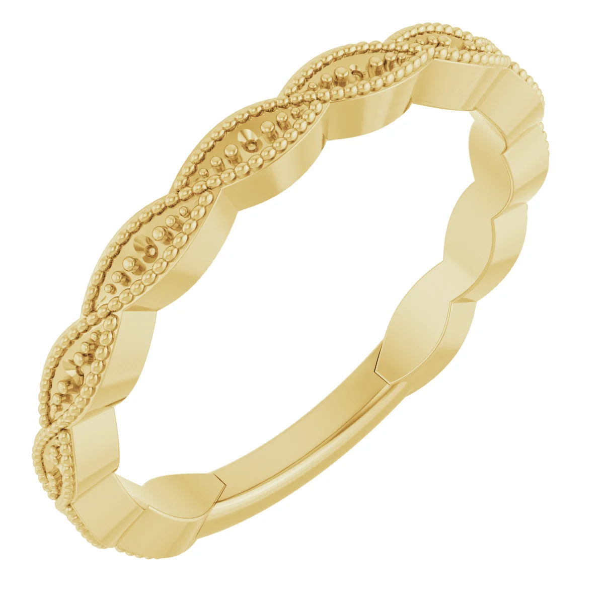 Low Arc band in 14K White Gold | Haejin Jewelry Brooklyn