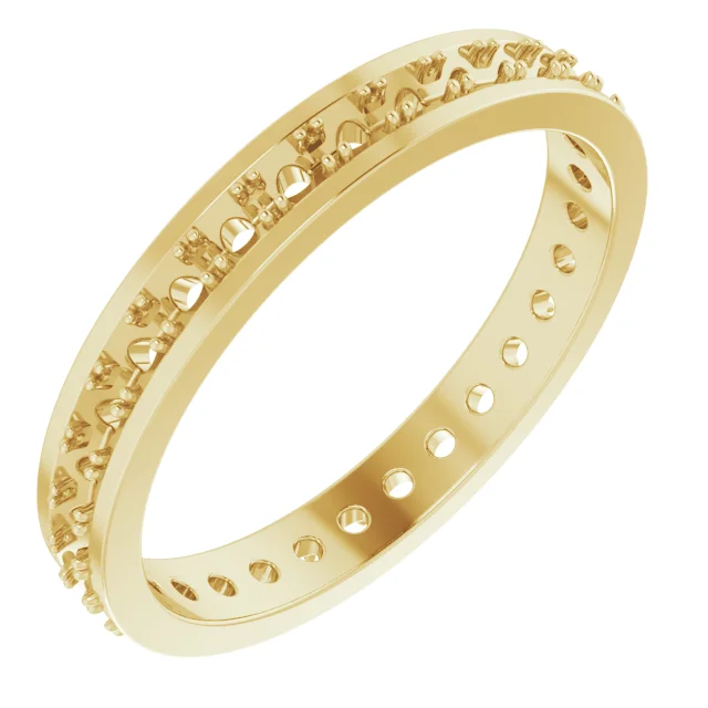 Deep Light band in 14K White Gold | Haejin Jewelry Brooklyn