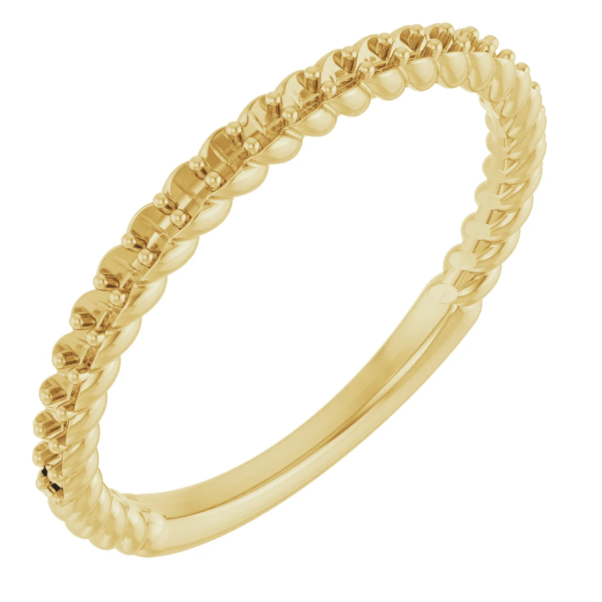 Rope Anniversary Band band in 14K White Gold | Haejin Jewelry Brooklyn