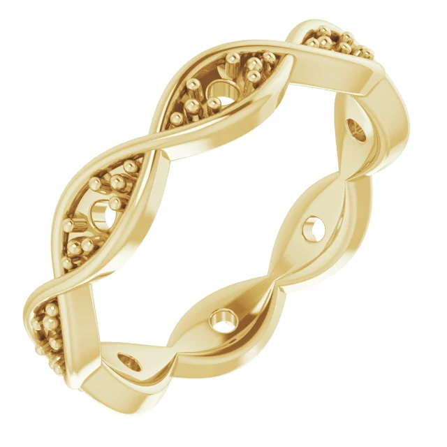 Still Form band in 14K White Gold | Haejin Jewelry Brooklyn