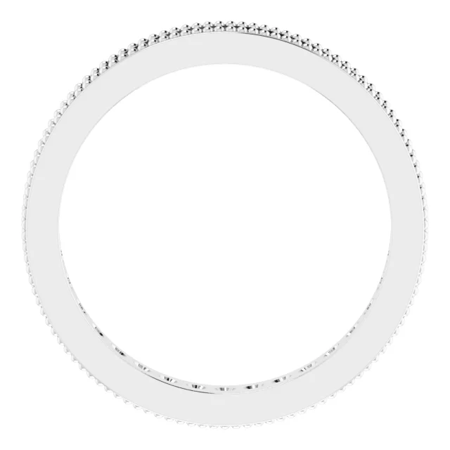 Channel-Set Milgrain Edge Eternity Band view 2