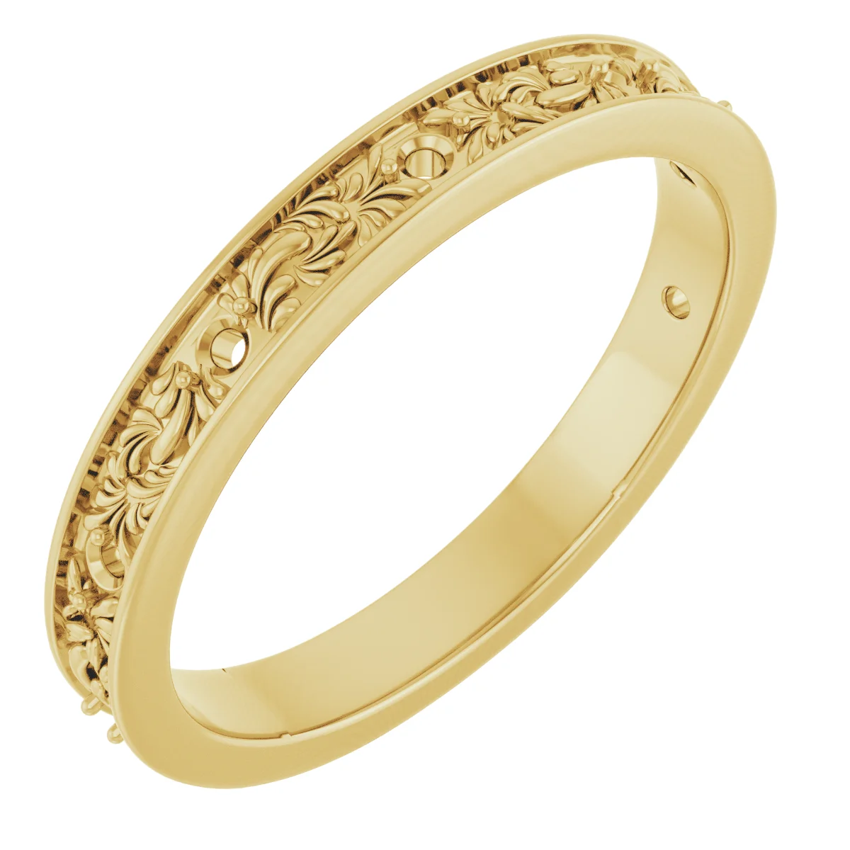 Long Bond band in 14K White Gold | Haejin Jewelry Brooklyn