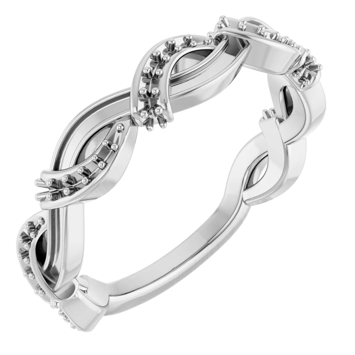 Long Bond band in 14K White Gold | Haejin Jewelry Brooklyn