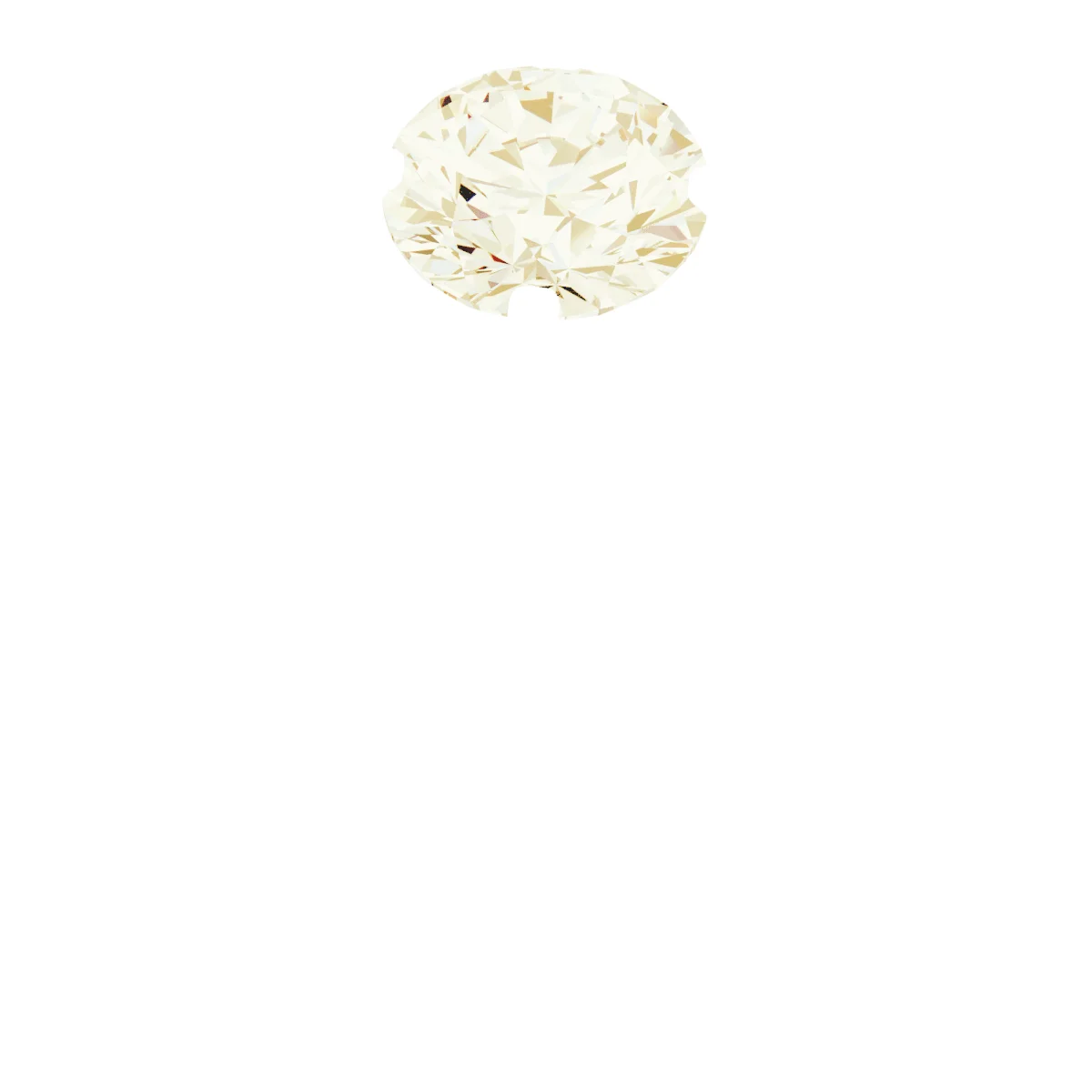 The Charlotte engagement ring setting in 14KY_14KW | Haejin Jewelry Brooklyn