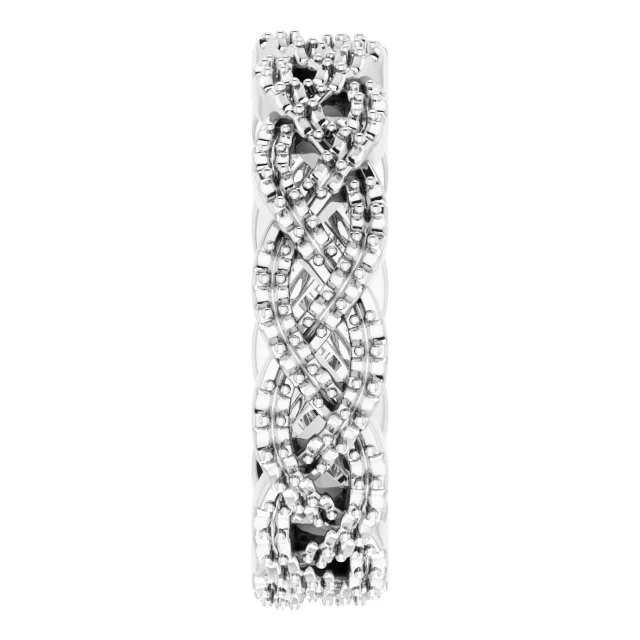 Infinity-Inspired Twisted Eternity Band   view 4