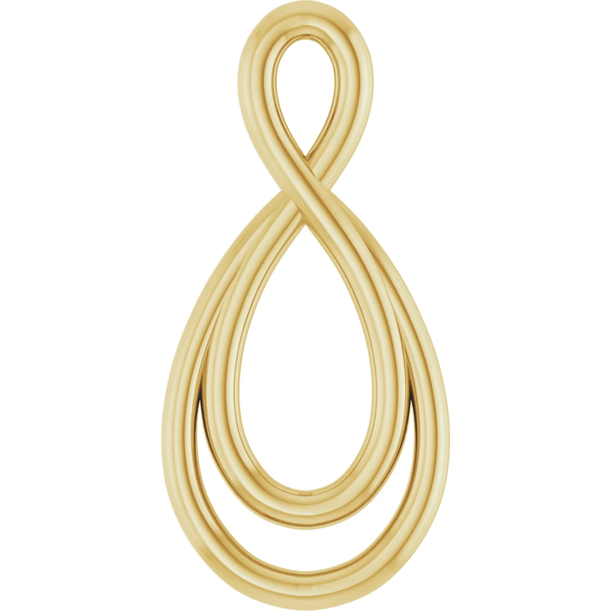 Infinity-Inspired Pendant in 14K Yellow Gold | Haejin Jewelry Brooklyn