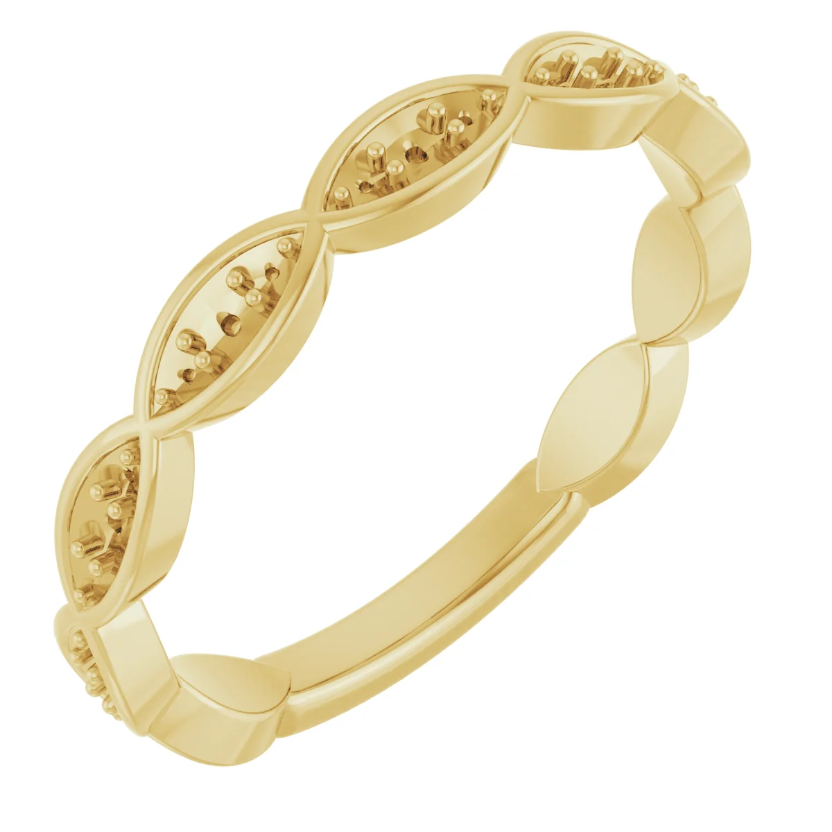 Low Arc band in 14K White Gold | Haejin Jewelry Brooklyn