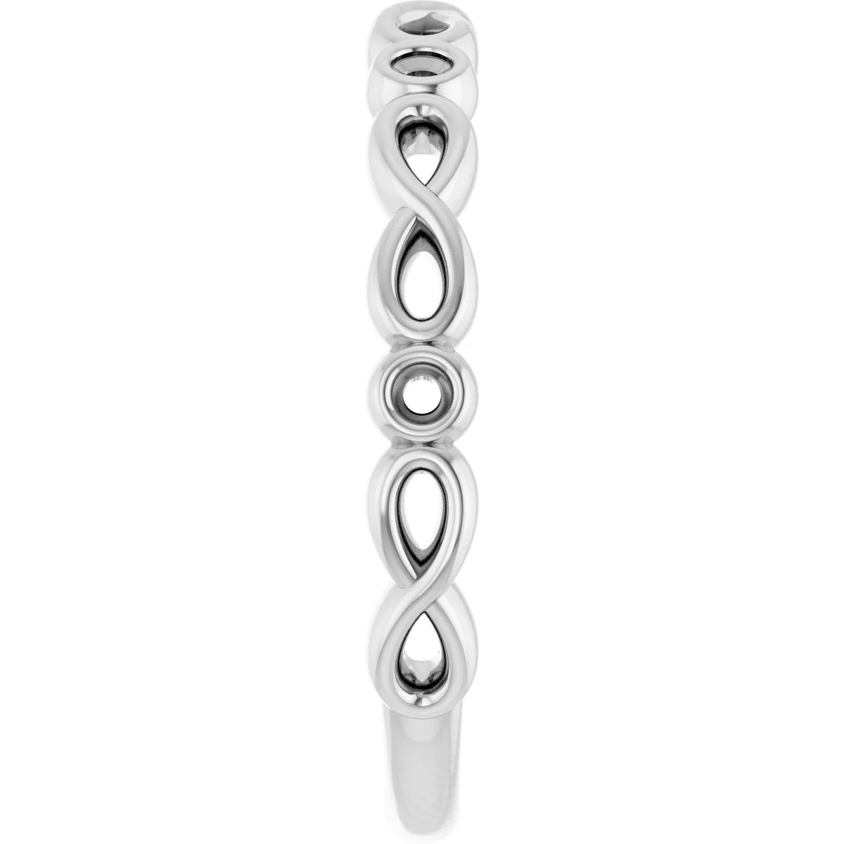Infinity-Inspired Bezel-Set Anniversary Band   view 4