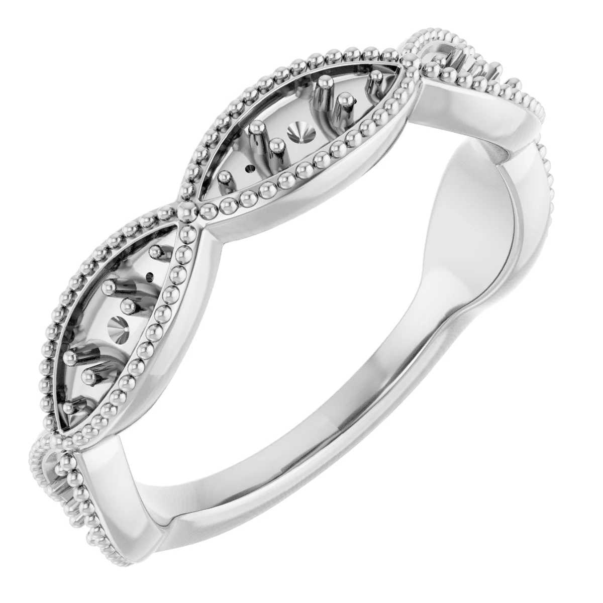 Long Bond band in 14K White Gold | Haejin Jewelry Brooklyn