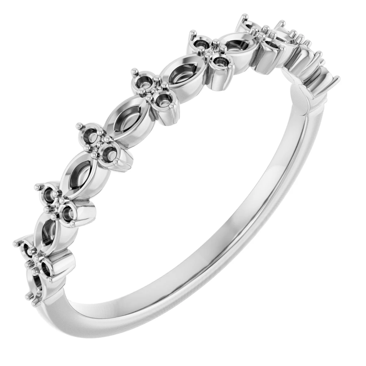 Long Bond engagement ring setting