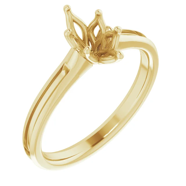 The Fiamma engagement ring setting