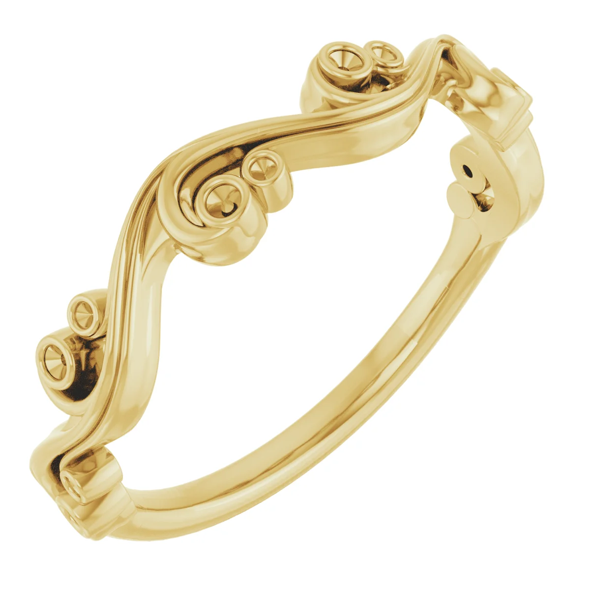Soft Form band in 14K White Gold | Haejin Jewelry Brooklyn