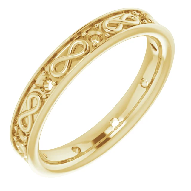 Infinity-Inspired Band   band in 14K Yellow Gold | Haejin Jewelry Brooklyn