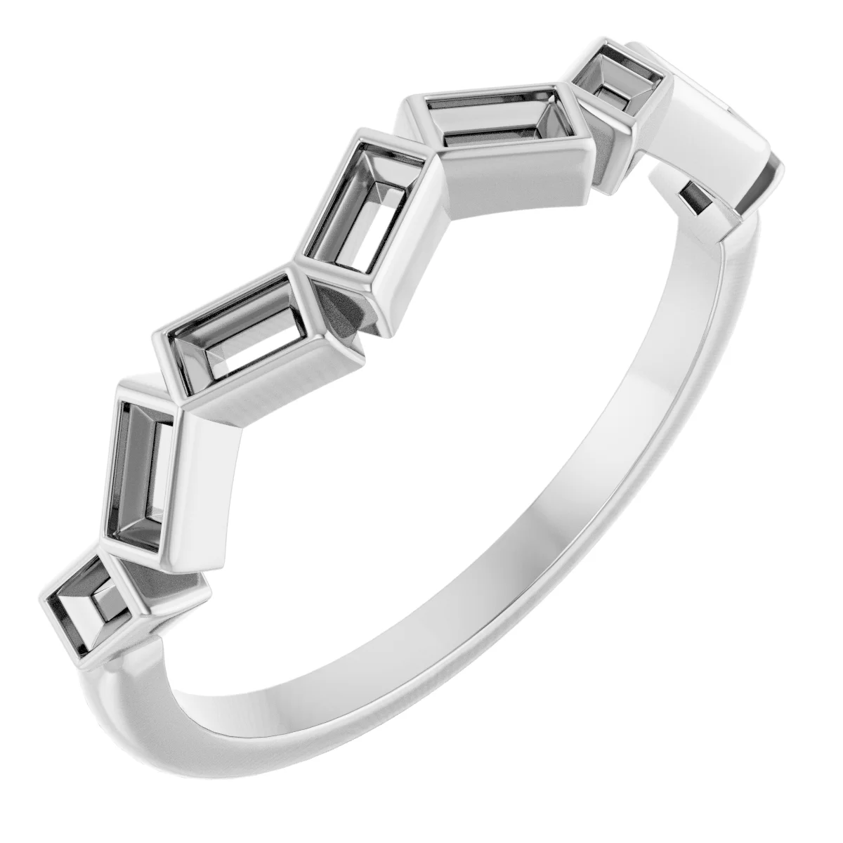 Long Bond engagement ring setting