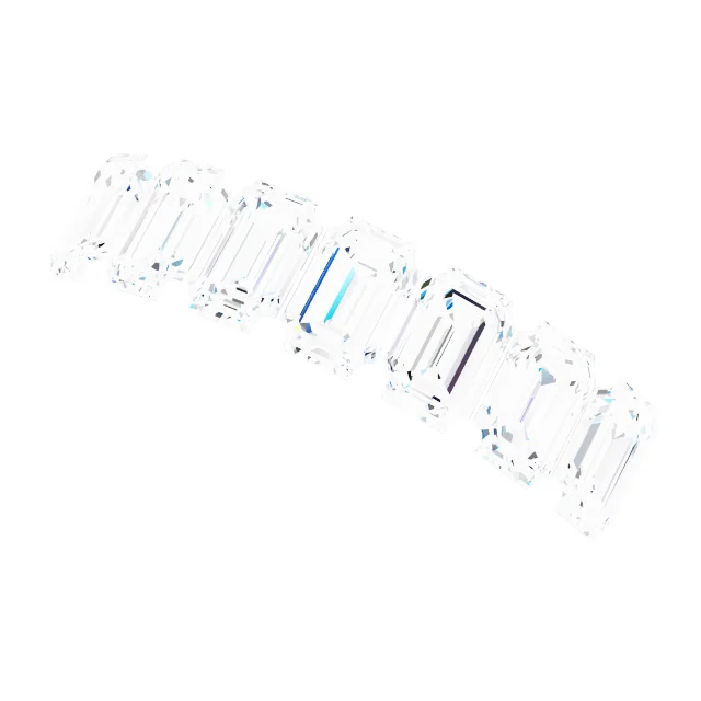 Seven-Stone Sculptural Anniversary Band    view 5