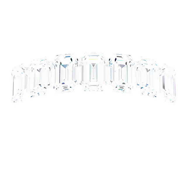 Seven-Stone Sculptural Anniversary Band    view 3