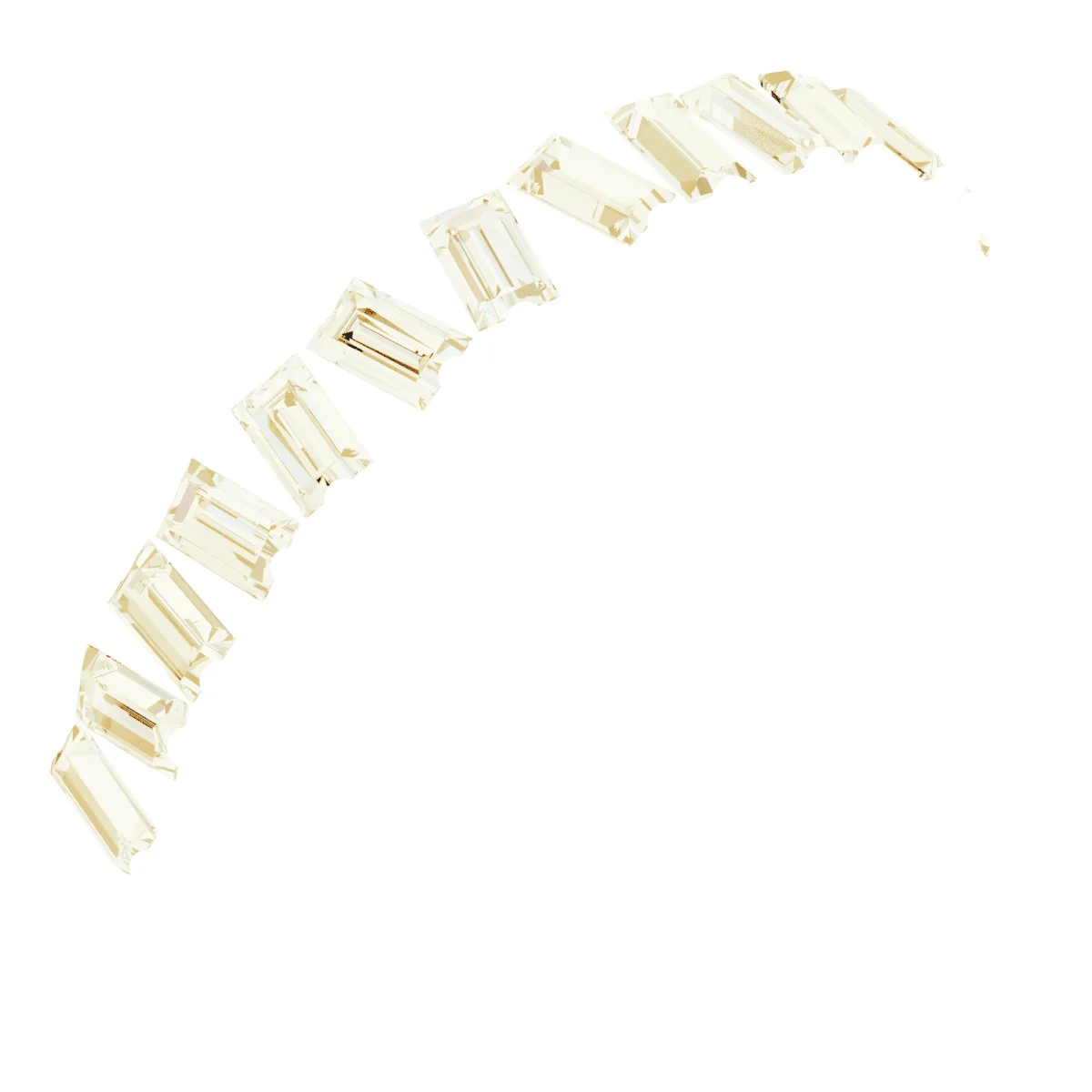 Scattered Baguette Anniversary Band   band in 14K White Gold | Haejin Jewelry Brooklyn