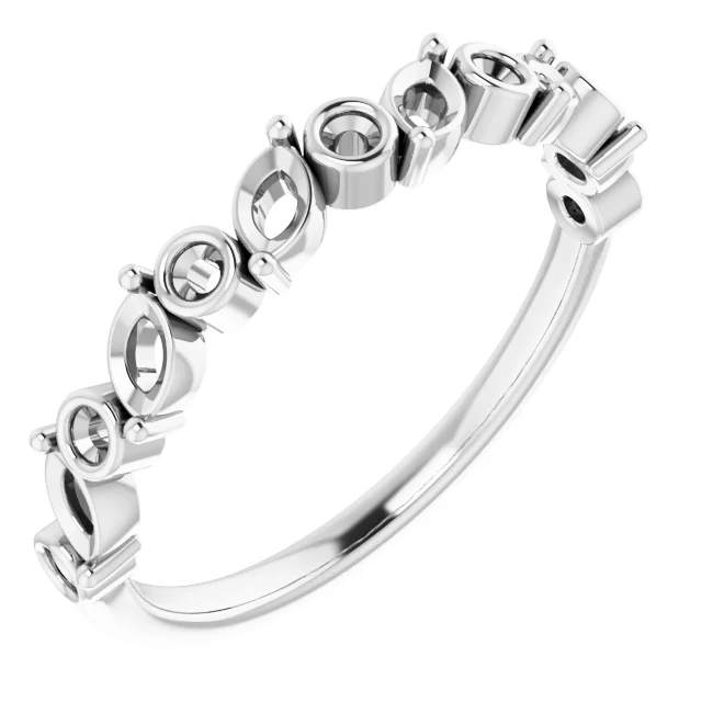 Long Bond engagement ring setting
