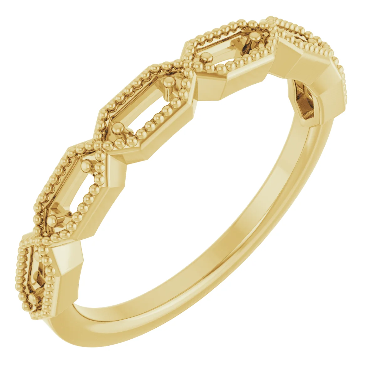 Beaded Baguette Anniversary Band   band in 14K White Gold | Haejin Jewelry Brooklyn