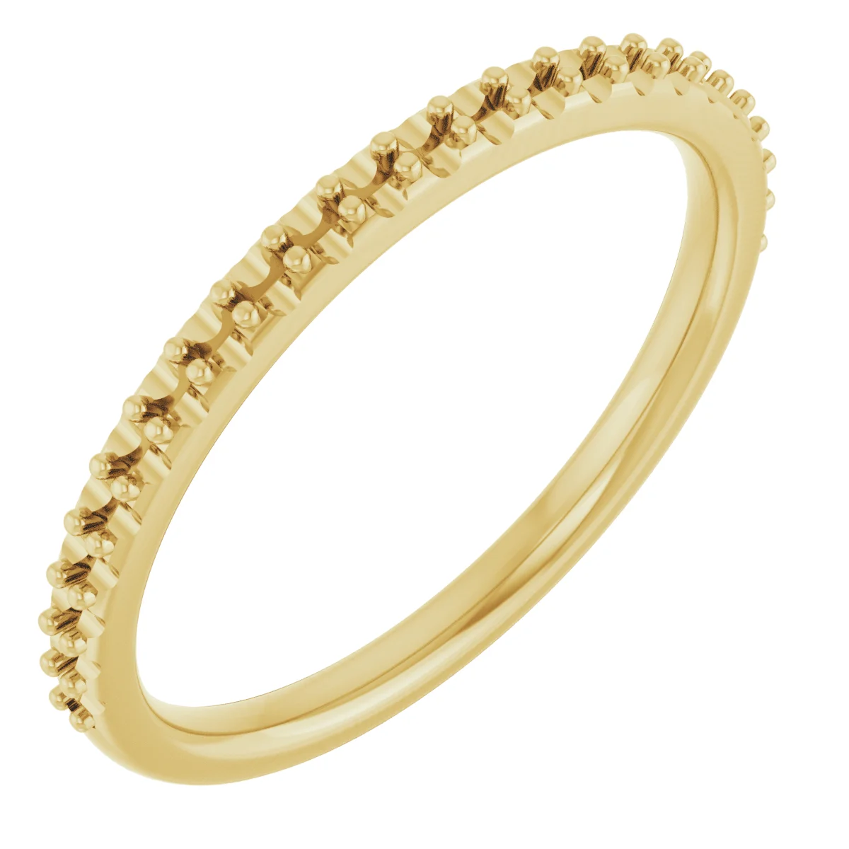 Side Light band in 14K White Gold | Haejin Jewelry Brooklyn