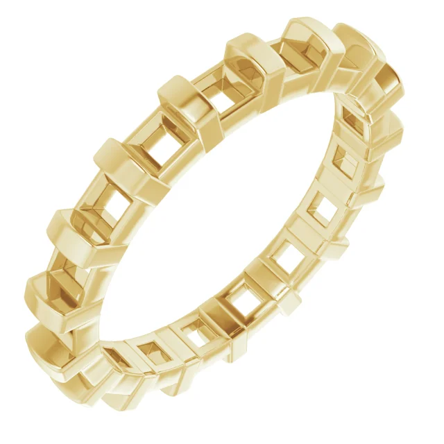 Deep Light band in 14K White Gold | Haejin Jewelry Brooklyn