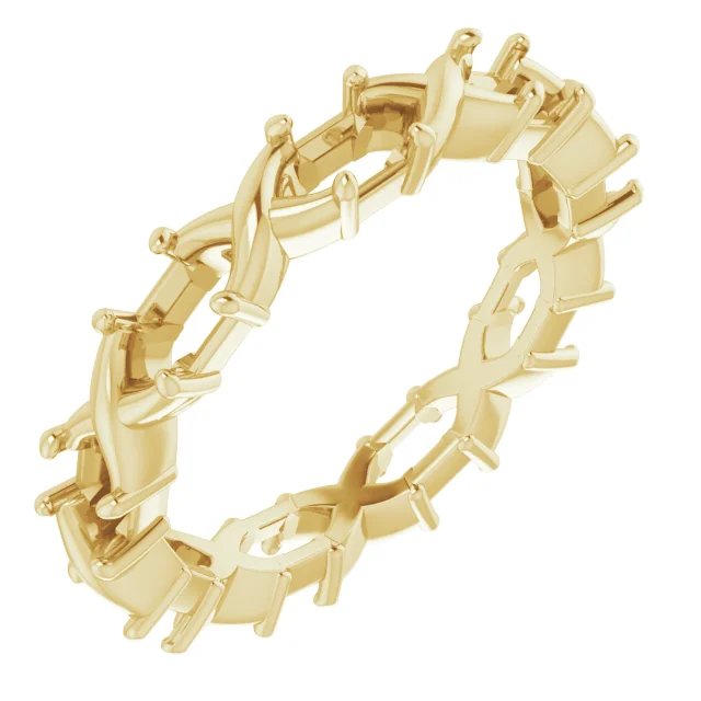 Long Arc band in 14K White Gold | Haejin Jewelry Brooklyn