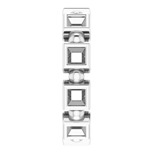 Bezel-Set Beaded Eternity Band  view 4