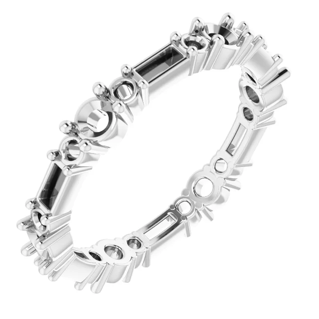 Multi-Shape Eternity Band          engagement ring setting